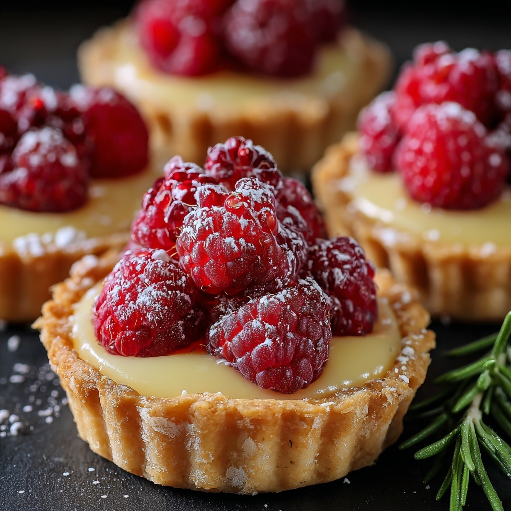 Raspberry & White Chocolate Tartlets Recipe - Recipe Image