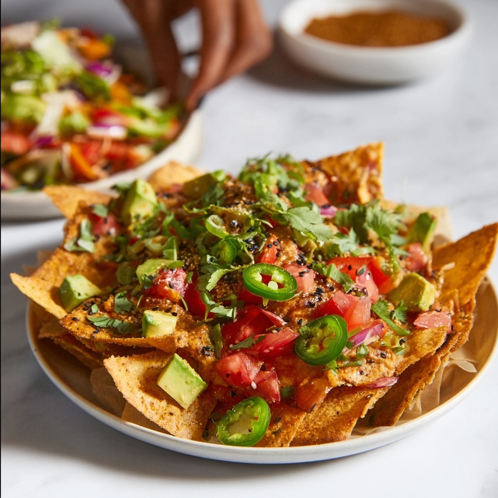 Poke Nachos with Spicy Tuna Recipe - Recipe Image