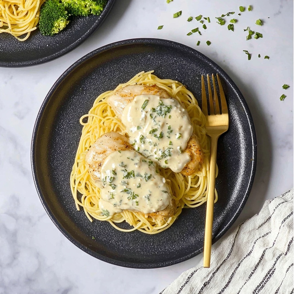Crockpot Angel Chicken with Creamy Sauce and Angel Hair Pasta Recipe - Recipe Image