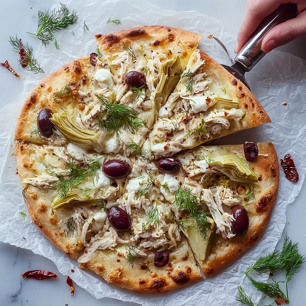 Chicken Tzatziki Pizza Recipe - Recipe Image