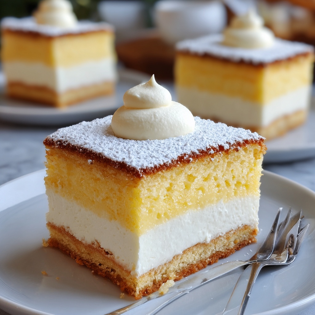 Vanilla Magic Custard Cake Recipe - Recipe Image