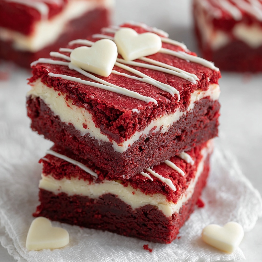 Red Velvet Brownies with White Chocolate Chips Recipe - Recipe Image