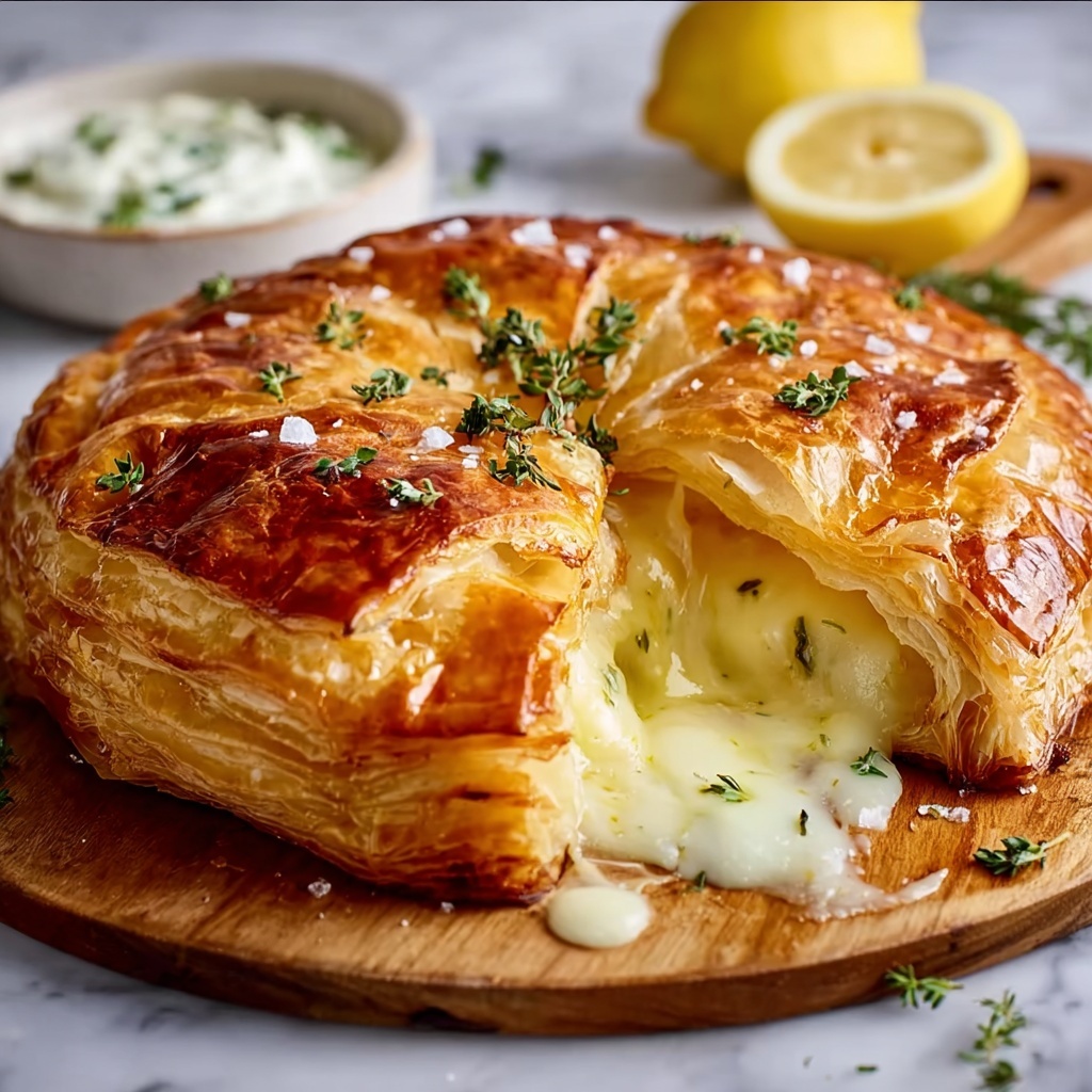 Brie en Croute with Lemon Curd Recipe - Recipe Image