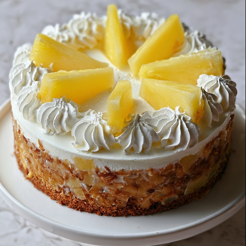 Pineapple Condensed Milk Cake Recipe - Recipe Image