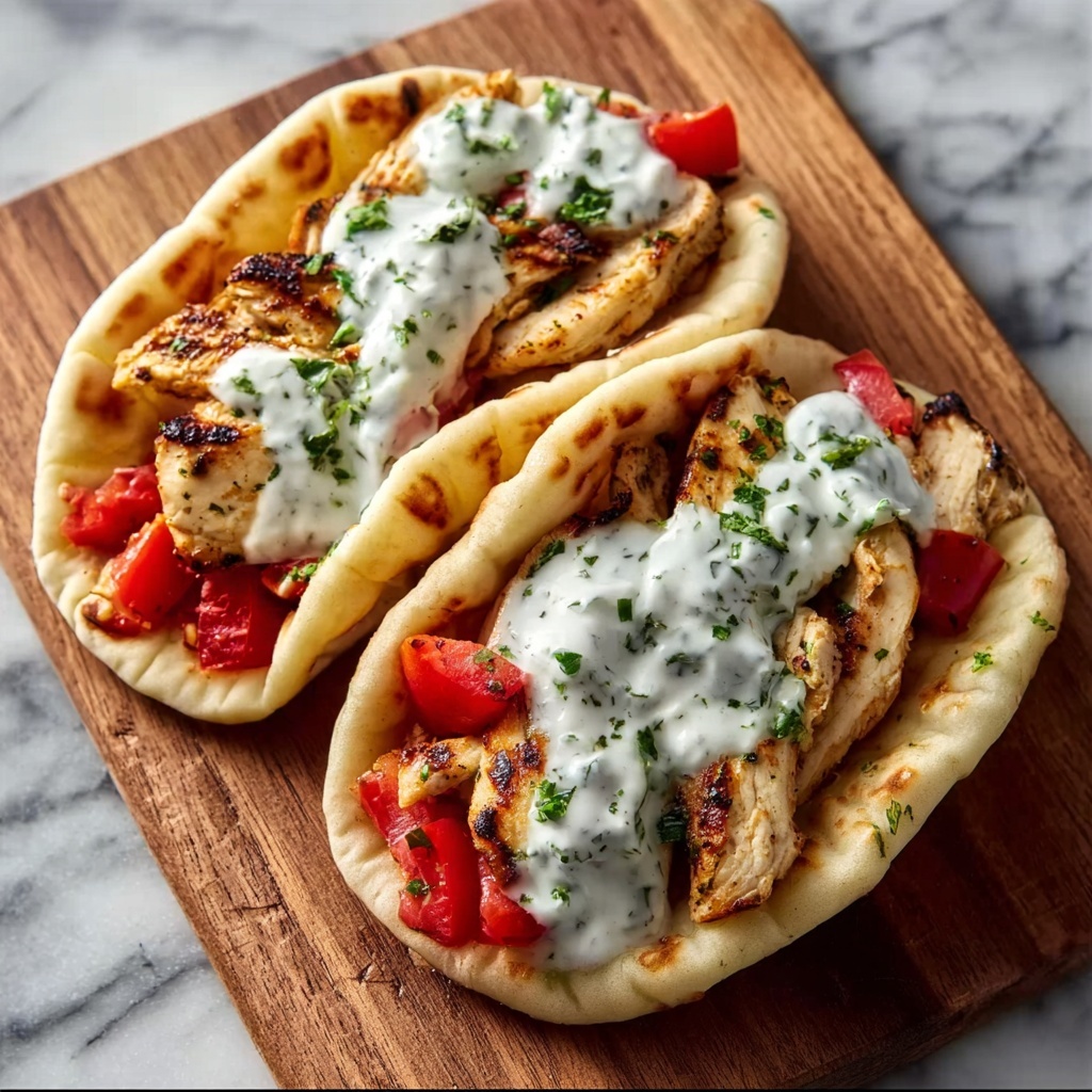 Greek Chicken Gyros with Cucumber Tzatziki Recipe - Recipe Image