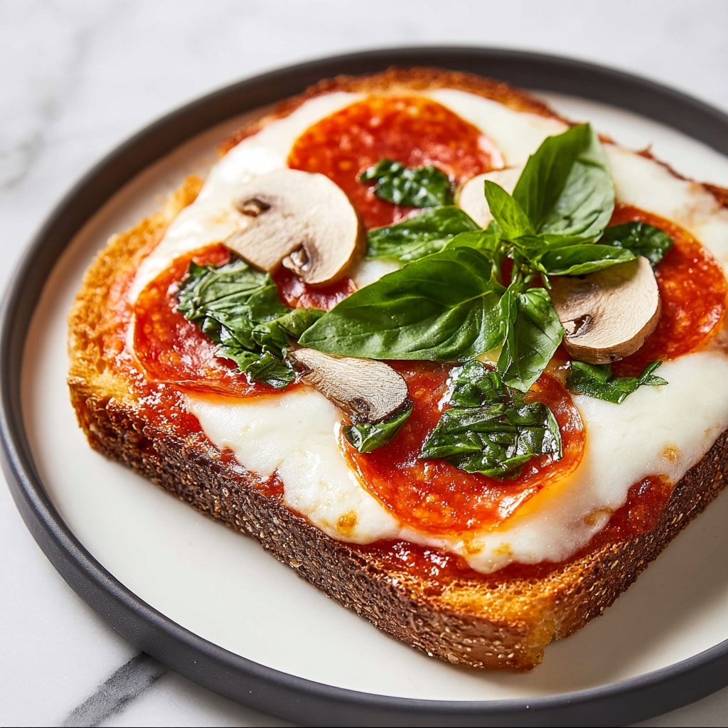 Cheesy Pepperoni Pizza Toast Recipe - Recipe Image
