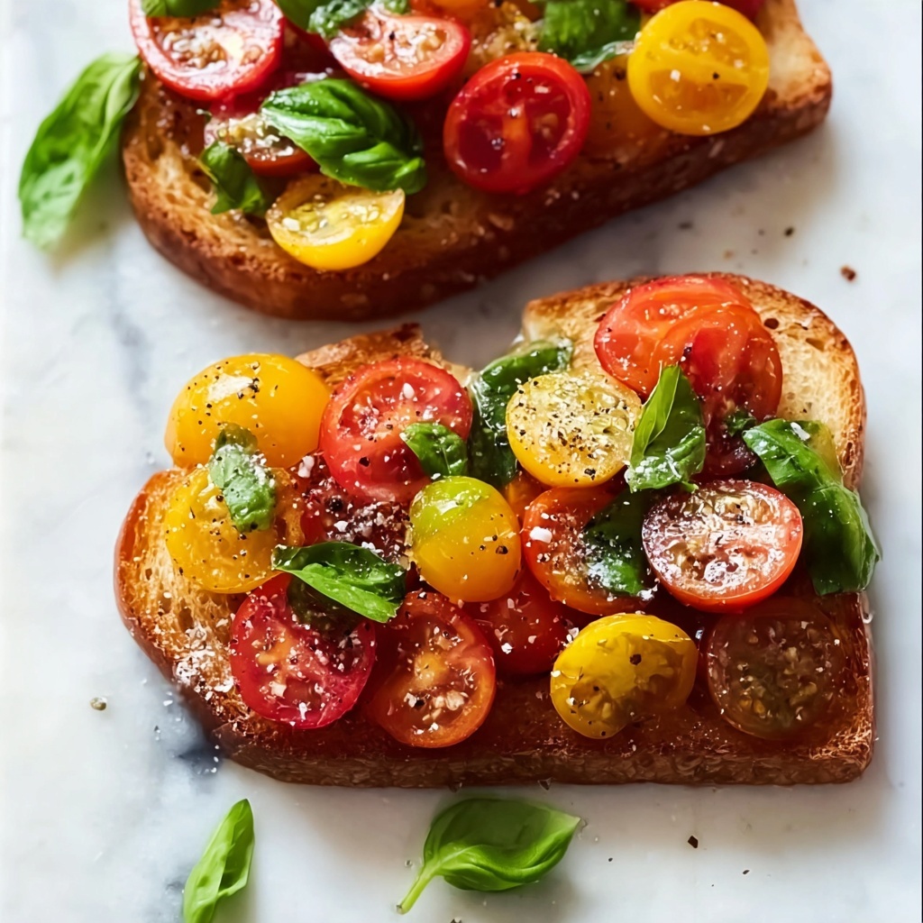 Fresh Cherry Tomato and Basil Bruschetta Recipe - Recipe Image