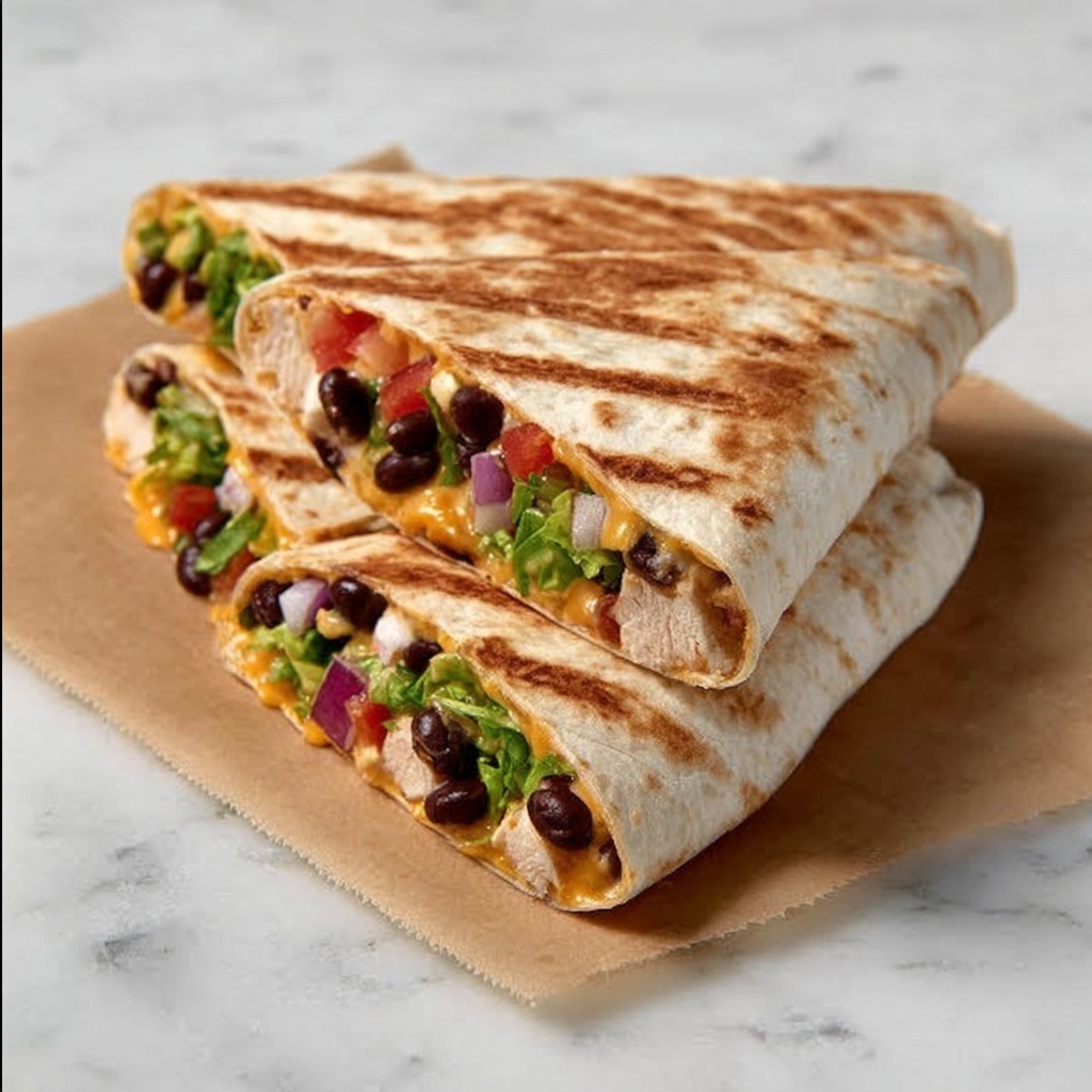 Black Bean Crunch Wrap Supreme Recipe - Recipe Image