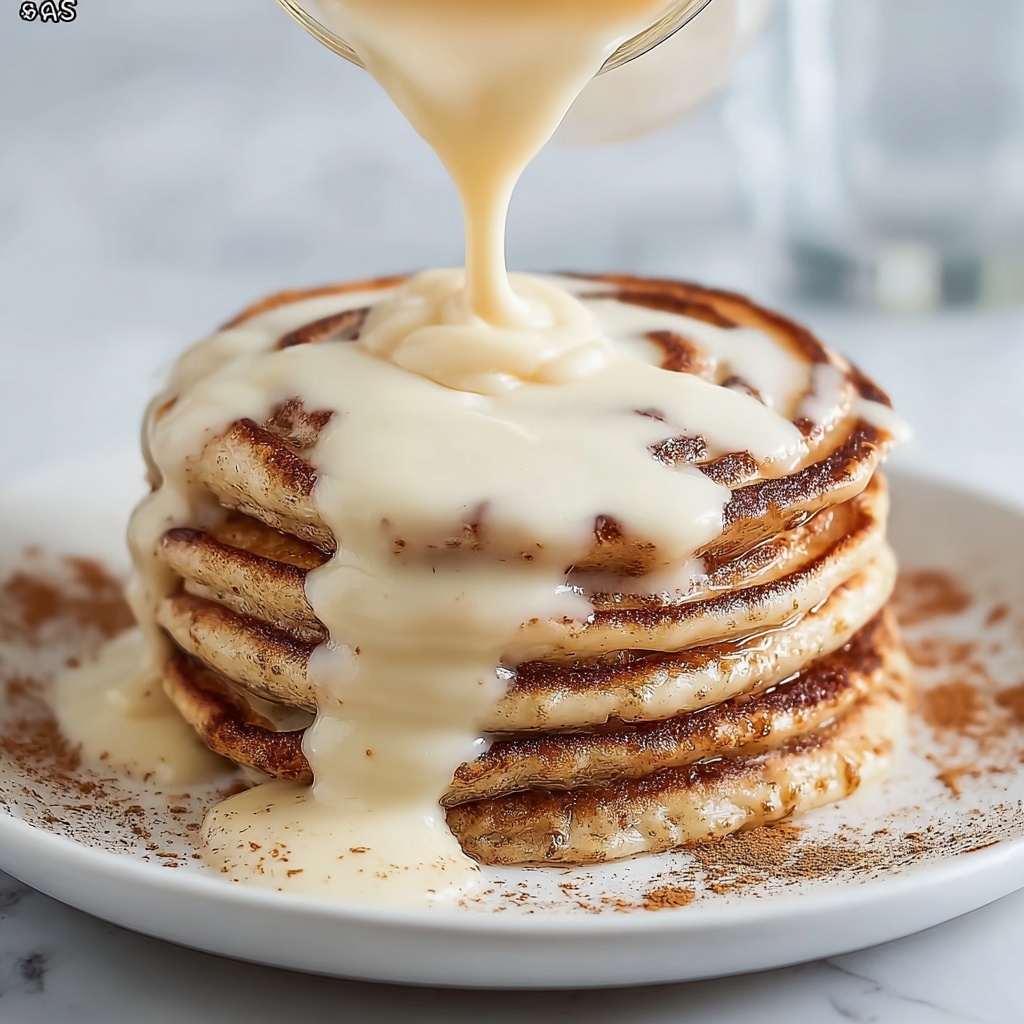 Cinnamon Roll Pancakes Recipe - Recipe Image