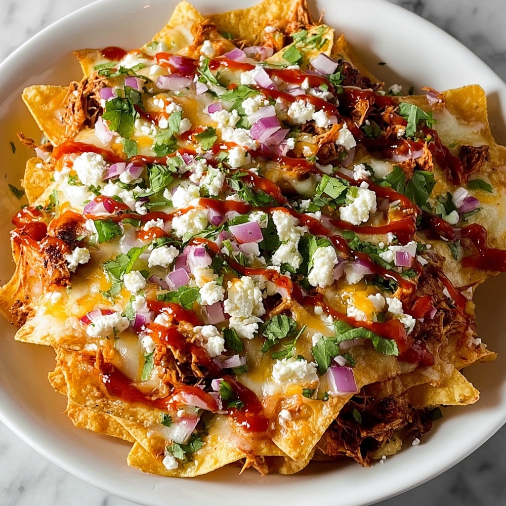 Pulled Chicken Chilaquiles with Spicy Tomato-Cilantro Sauce and Melted Cheese Recipe - Recipe Image