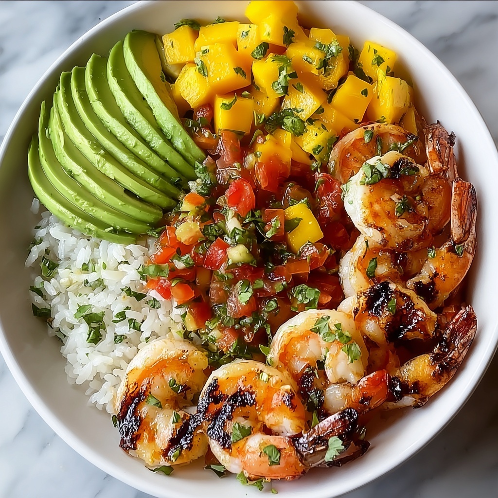 Shrimp and Avocado Bowls with Mango Salsa Recipe - Recipe Image