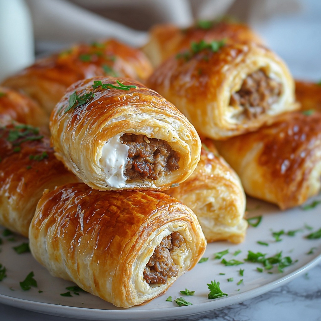 Rotel Sausage & Cream Cheese Crescents Recipe - Recipe Image