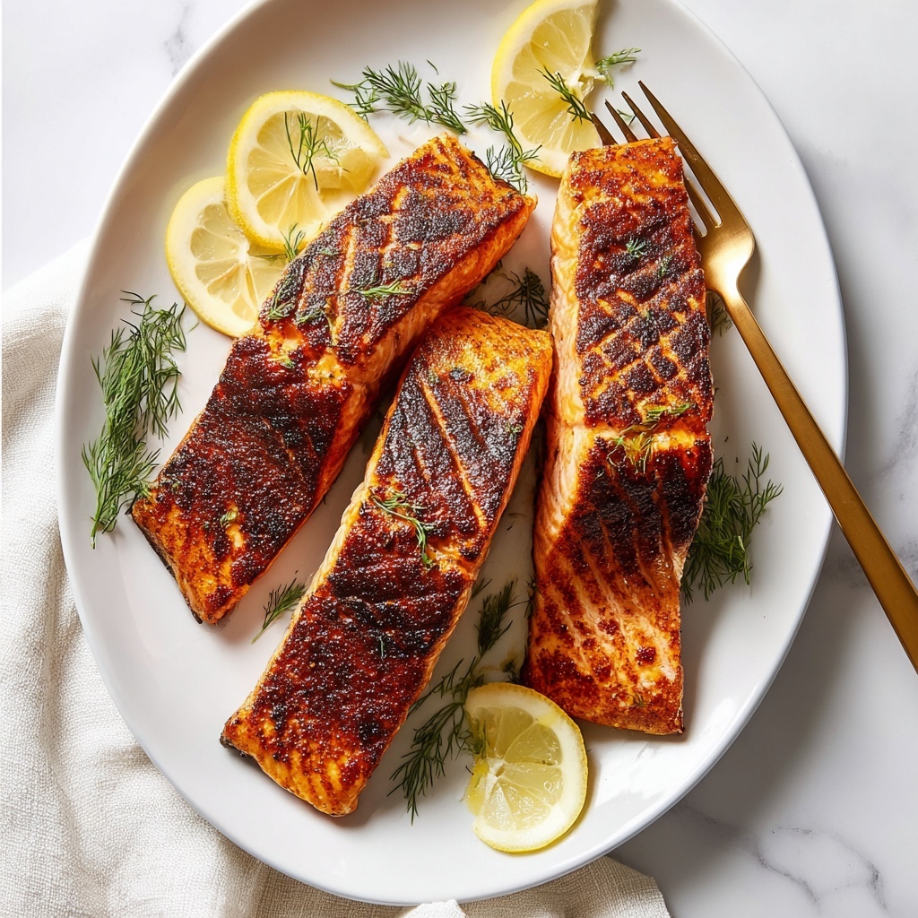 Baked Cajun Salmon with Parmesan Risotto Recipe - Recipe Image