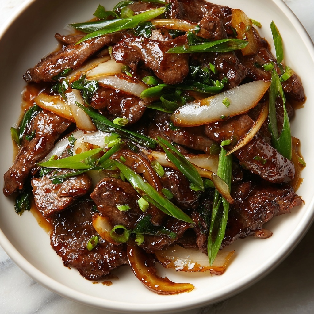 Chinese Beef and Onion Stir Fry Recipe - Recipe Image