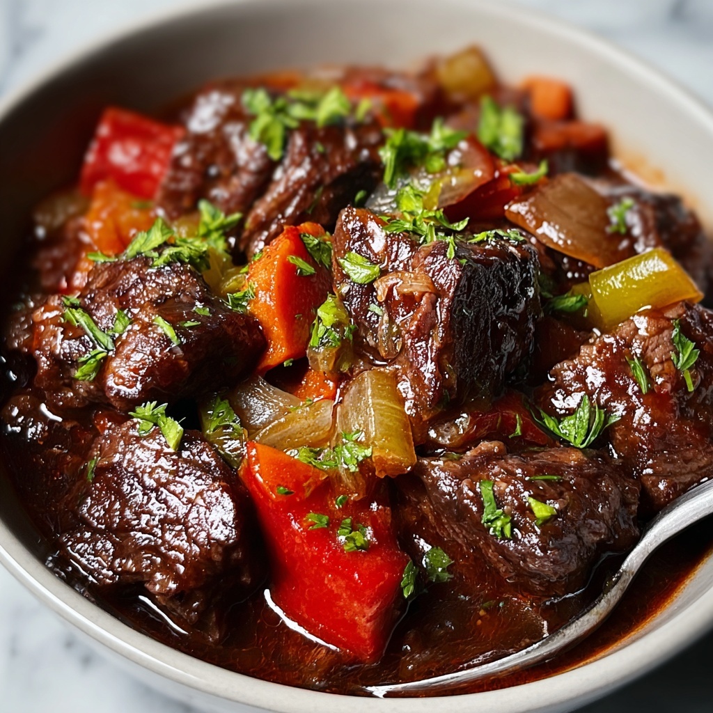 Pepper Steak in a Crock Pot Recipe - Recipe Image