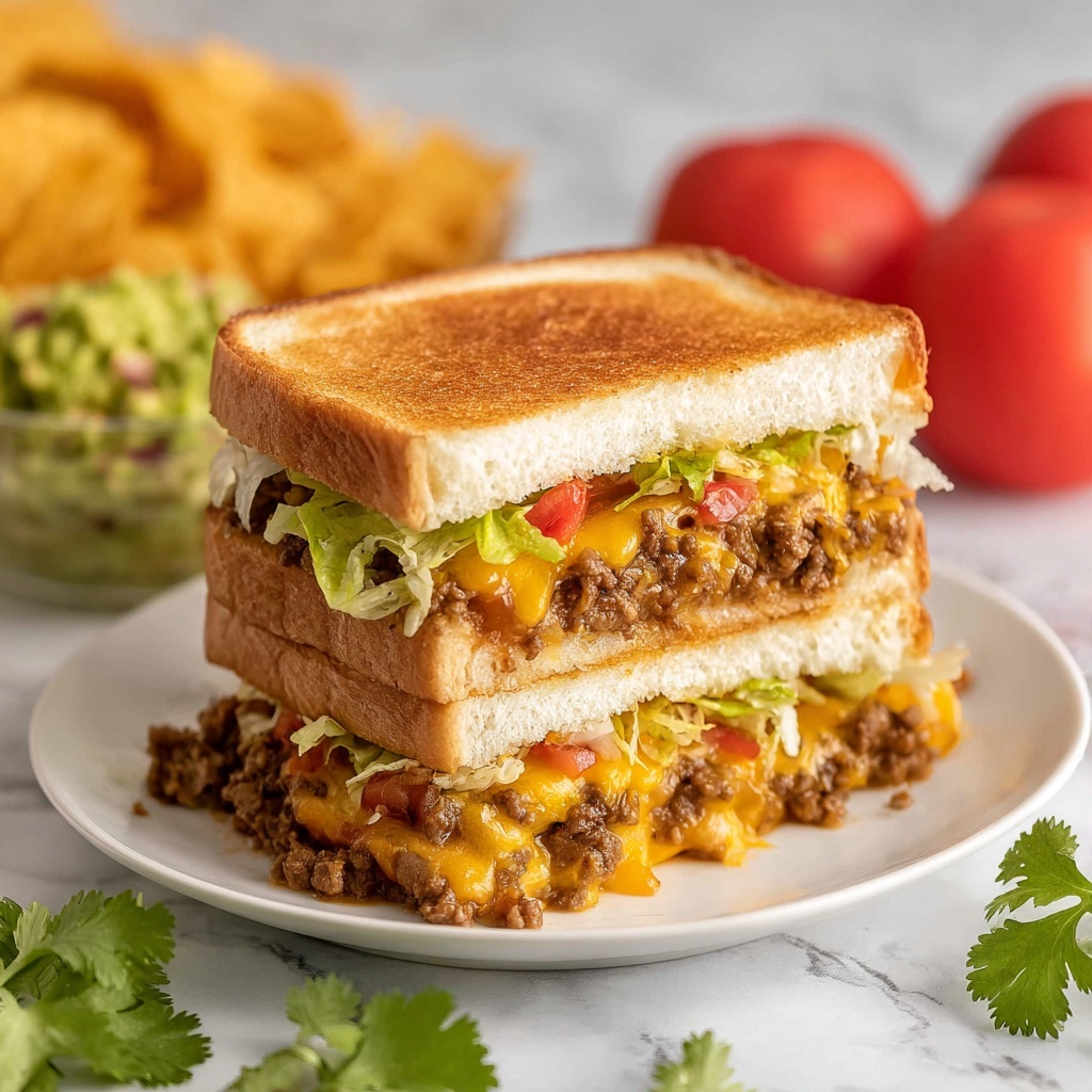 Taco Grilled Cheese Sandwich Recipe - Recipe Image