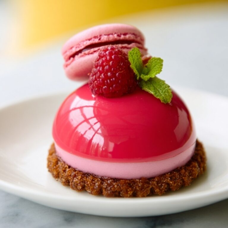 Raspberry Pistachio Entremet Recipe