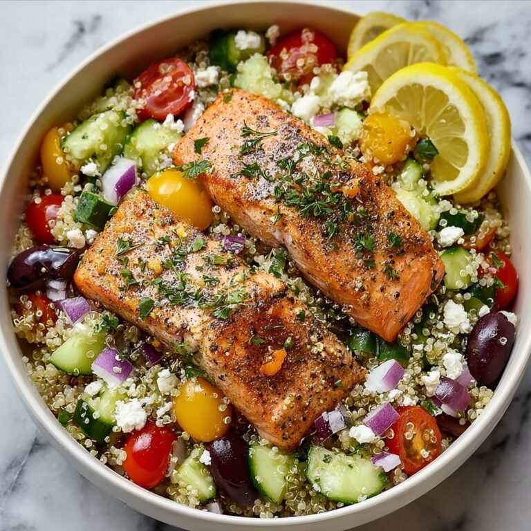 Greek Salmon Quinoa Salad Recipe