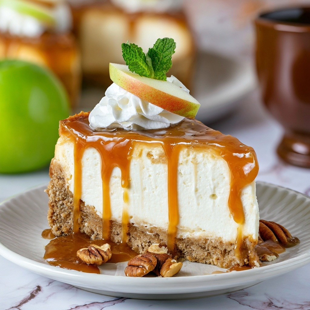 Caramel Apple Blondie Cheesecake Recipe - Recipe Image