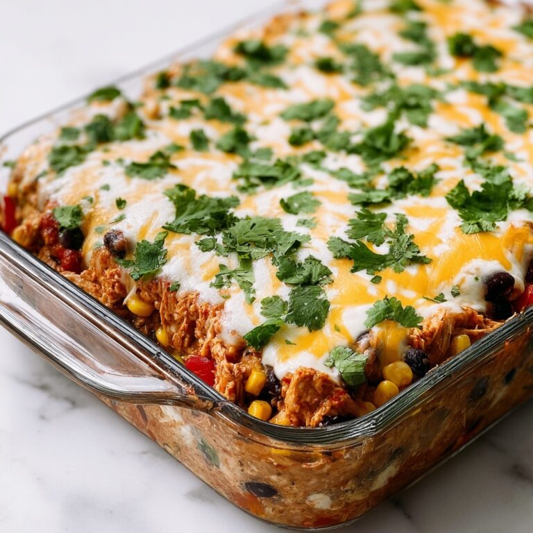 Easy Chicken Burrito Casserole Recipe