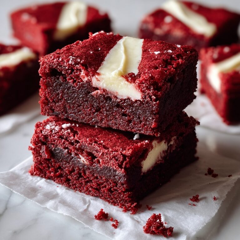 Fudgy Red Velvet Brownies Recipe
