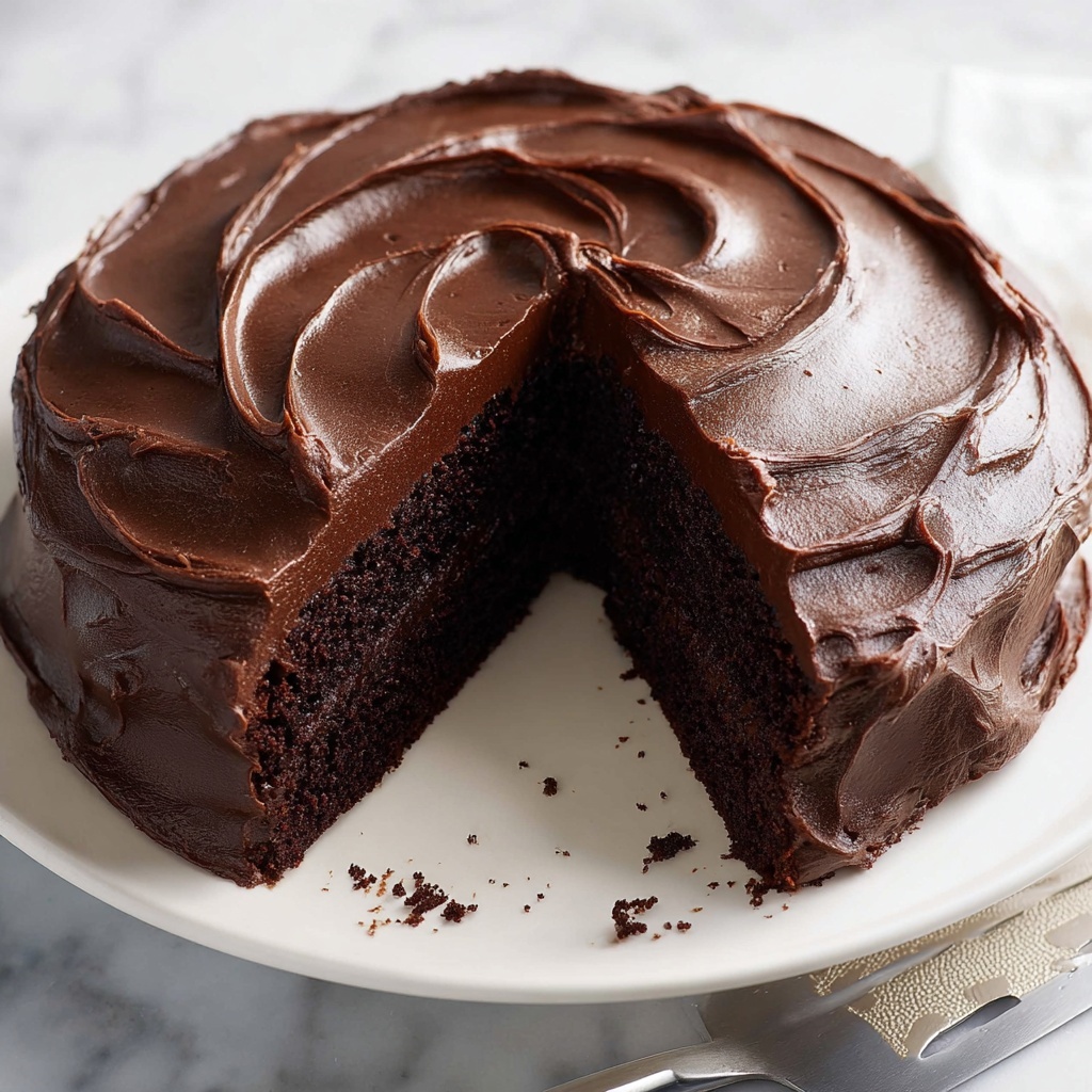 Easy Chocolate Fudge Cake Recipe - Recipe Image