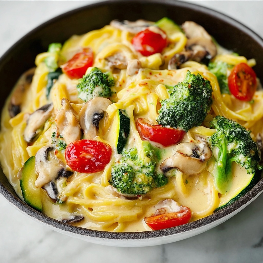 Creamy Veggie Pasta Recipe - Recipe Image