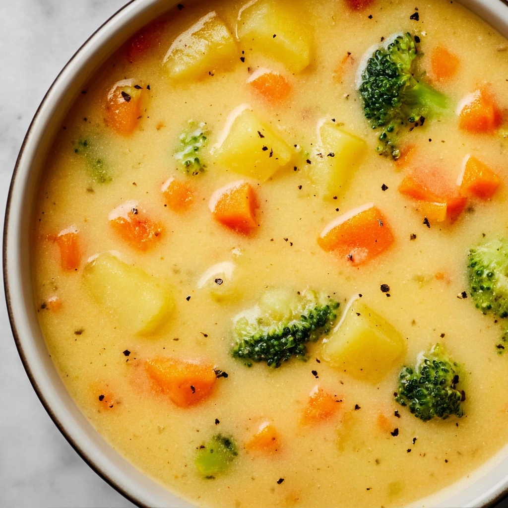 Cheesy Vegetable Soup Recipe - Recipe Image