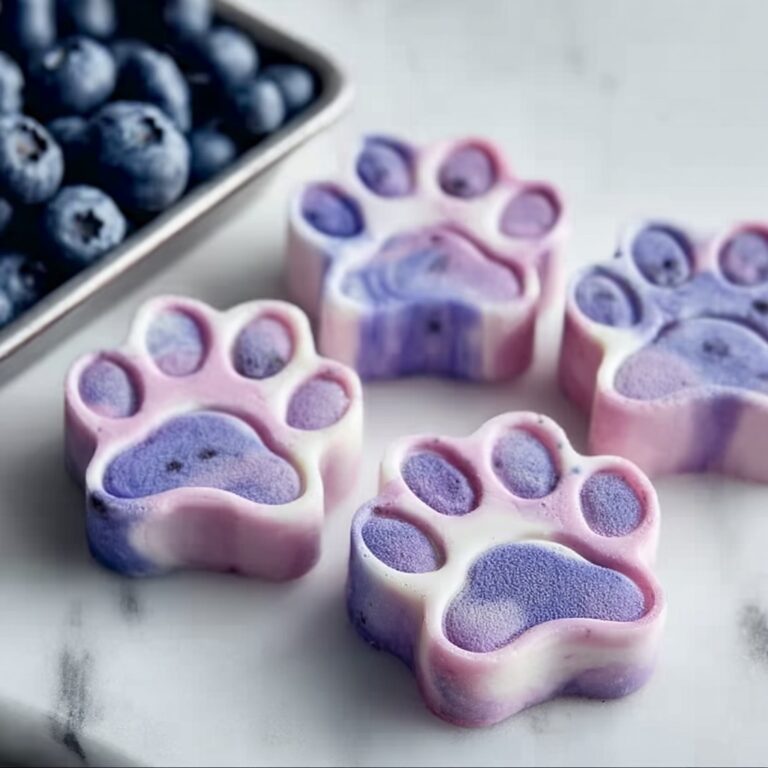 Blueberry Yogurt Paw Treats for Dogs Recipe