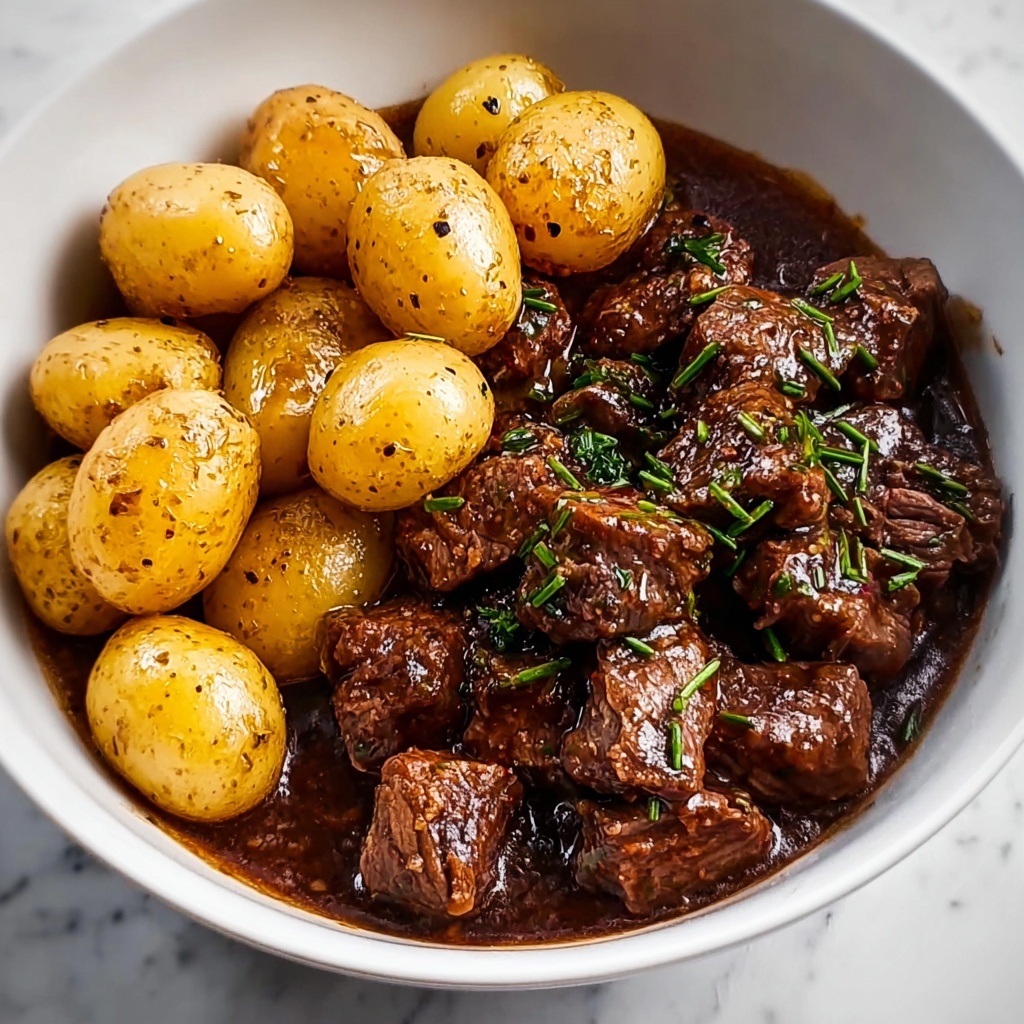 Garlic Butter Beef Bites in the Slow Cooker Recipe - Recipe Image