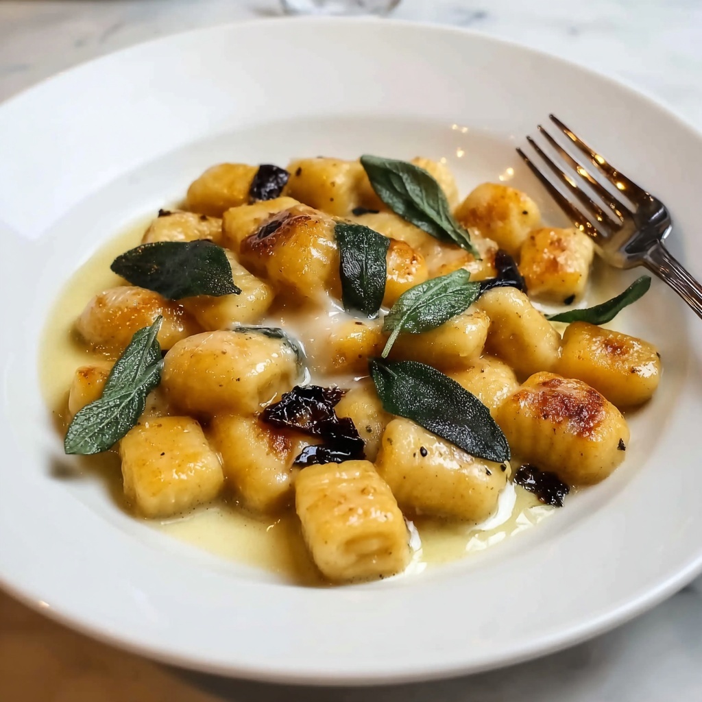 Crisp Gnocchi and Roast Pumpkin in Brown Butter Recipe - Recipe Image