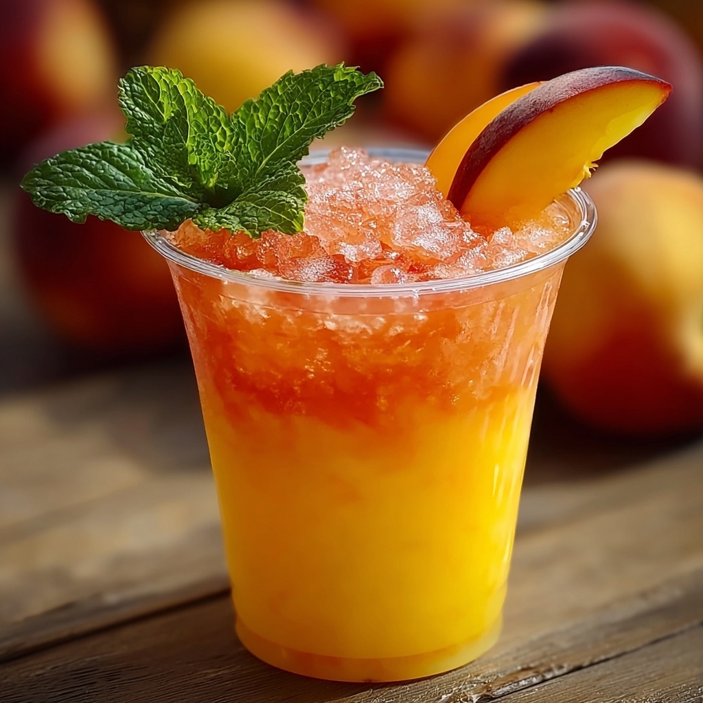 Fuzzy Peach Refresher Drink: The Ultimate Summer Cooler Recipe - Recipe Image