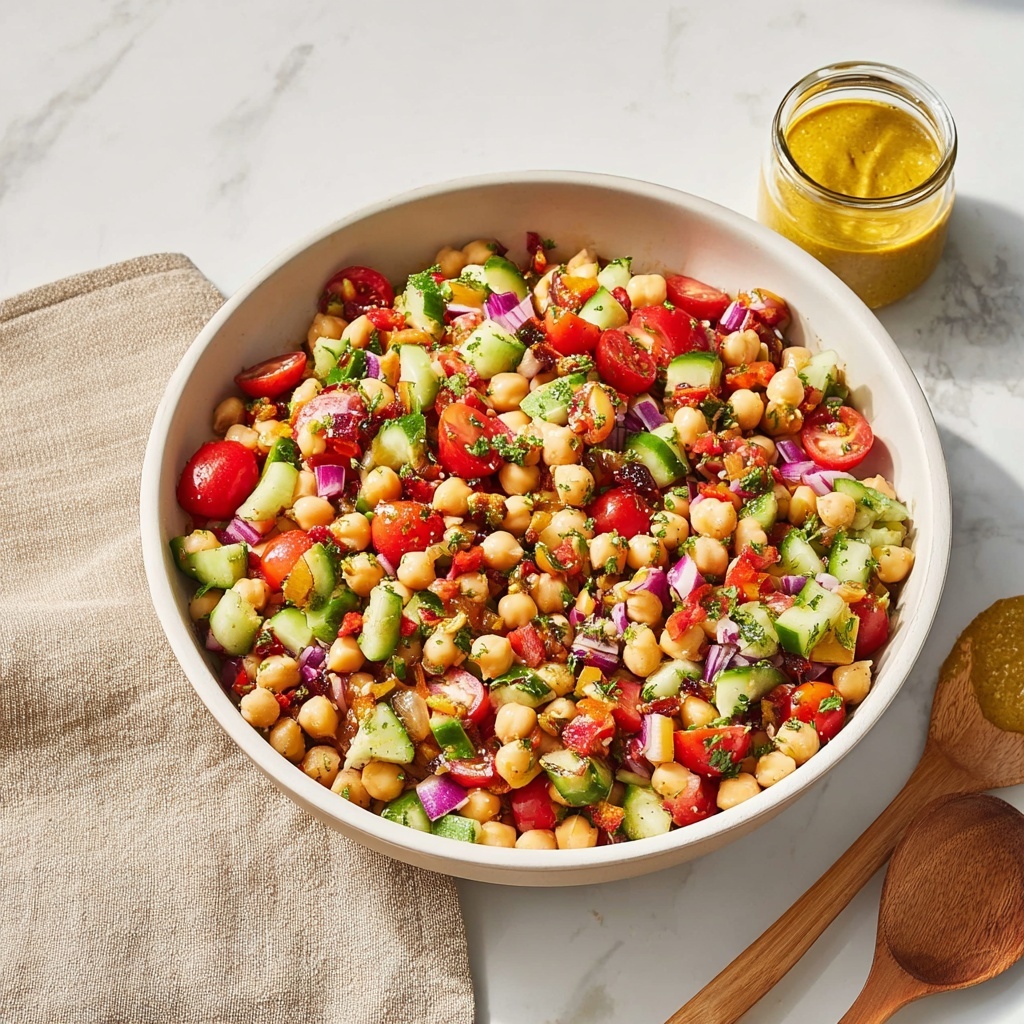 Mediterranean Chickpea and Avocado Salad Recipe - Recipe Image