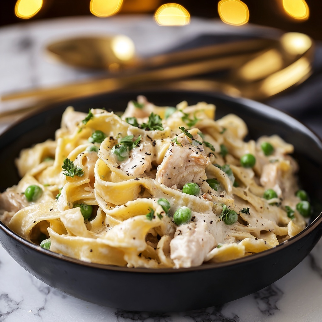 Easy One Pot Chicken and Noodles Recipe - Recipe Image