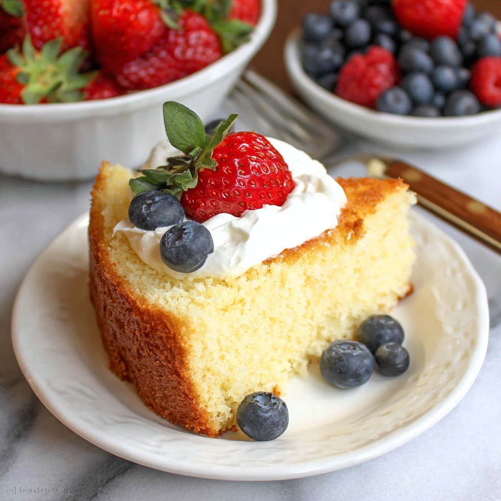 Whipping Cream Pound Cake Recipe - Recipe Image