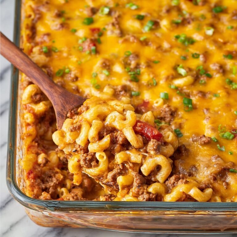 Cheesy Chili Mac Casserole Recipe