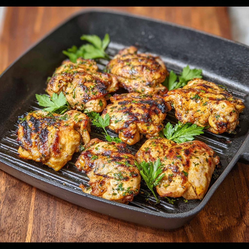 The Best Grilled Chicken Thighs Recipe - Recipe Image