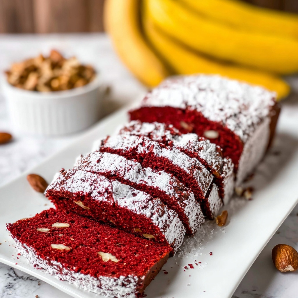 Red Velvet Banana Bread Recipe - Recipe Image