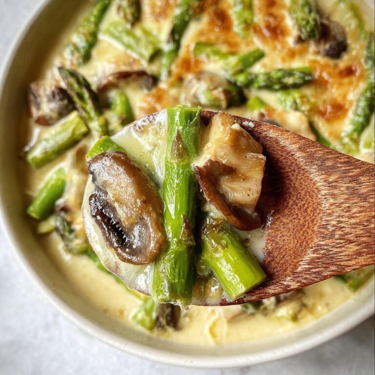 Asparagus and Mushroom Au Gratin Recipe