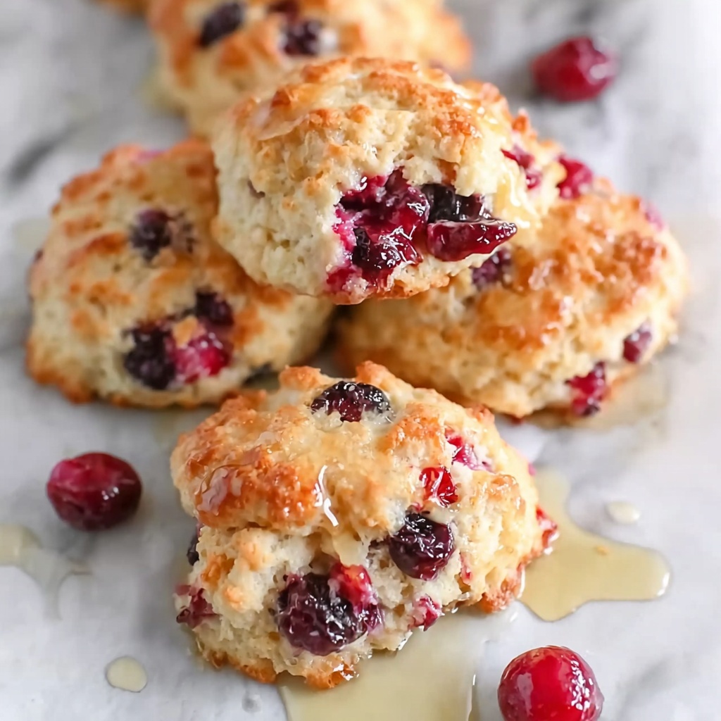 Cranberry Orange Swim Biscuits Recipe - Recipe Image