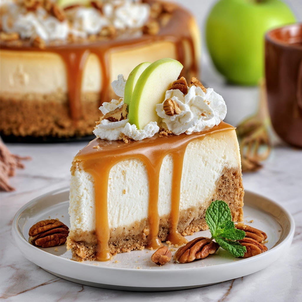 Caramel Apple Blondie Cheesecake Recipe - Recipe Image