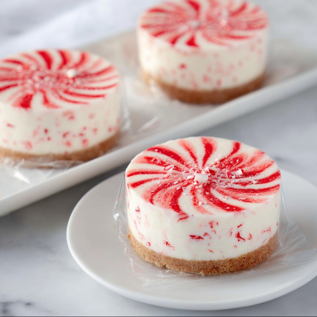 Mini No-Bake Peppermint Cheesecakes Recipe - Recipe Image