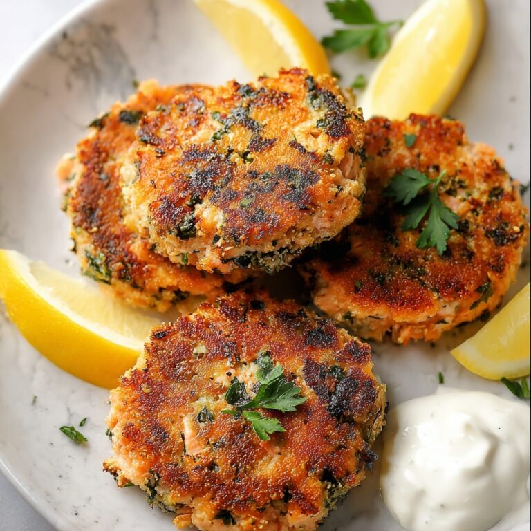 Salmon Cakes with Lemon and Parsley Recipe