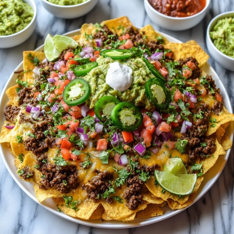 Loaded Beef and Bean Nachos Recipe