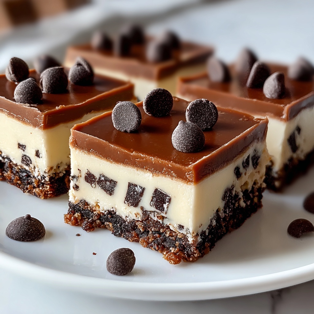 Chocolate Chip Cheesecake Bars Recipe - Recipe Image