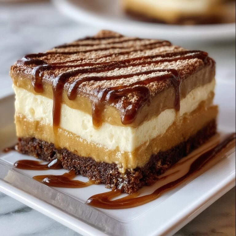 Elegant Coffee Caramel Cheesecake Bars Recipe