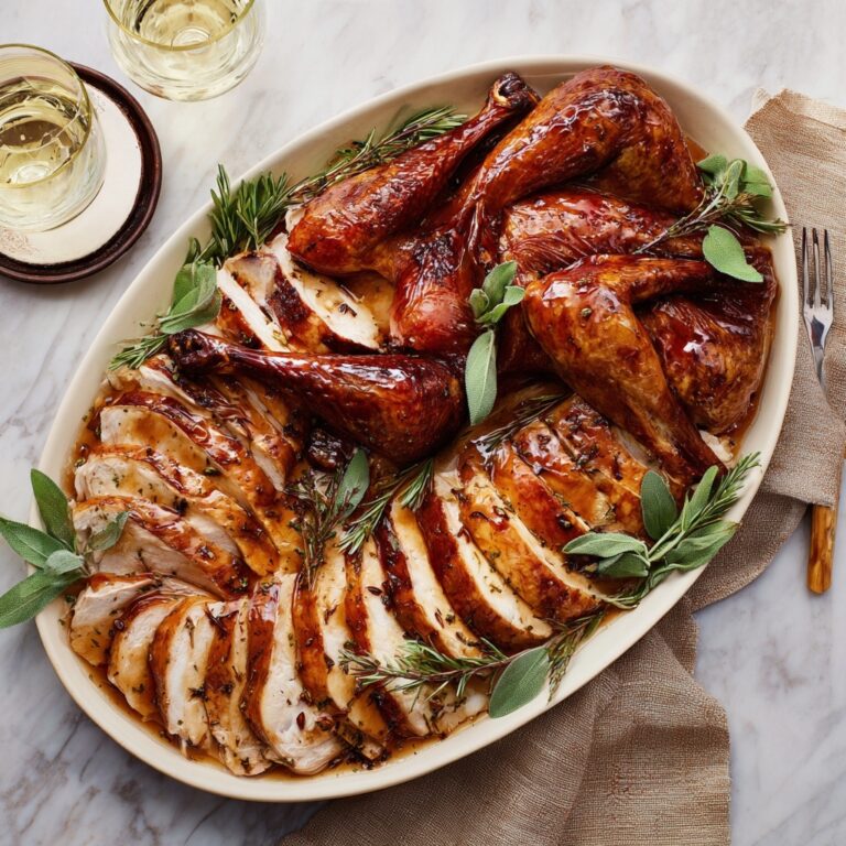 Maple Butter Glazed Turkey Recipe