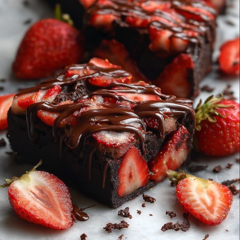 Chocolate-Covered Strawberry Brownies Recipe