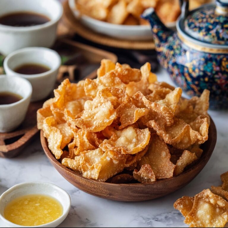 Crispy Fried Wonton Strips with Dipping Sauces Recipe