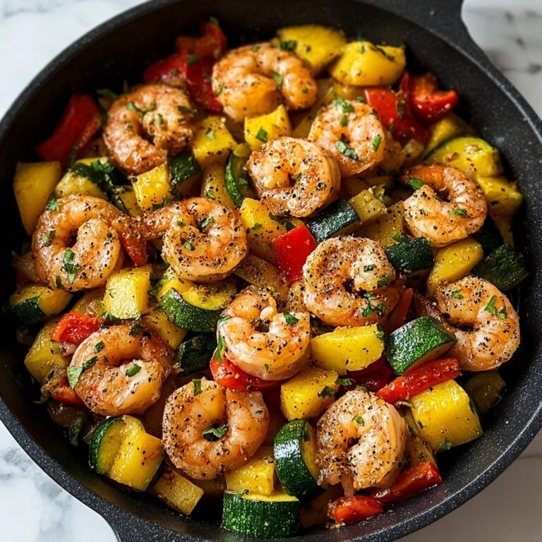 Easy Shrimp Vegetable Skillet Recipe